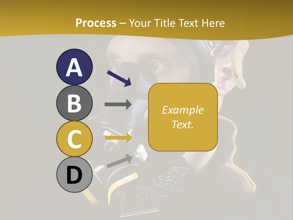 Man Protective Respirator PowerPoint Template
