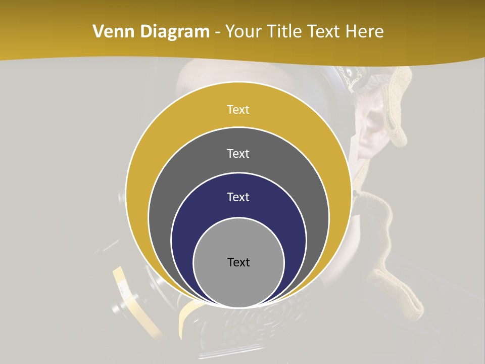 Man Protective Respirator PowerPoint Template