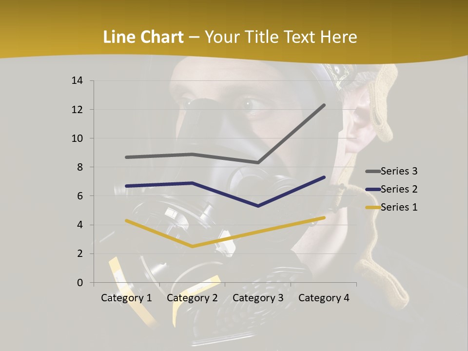 Man Protective Respirator PowerPoint Template