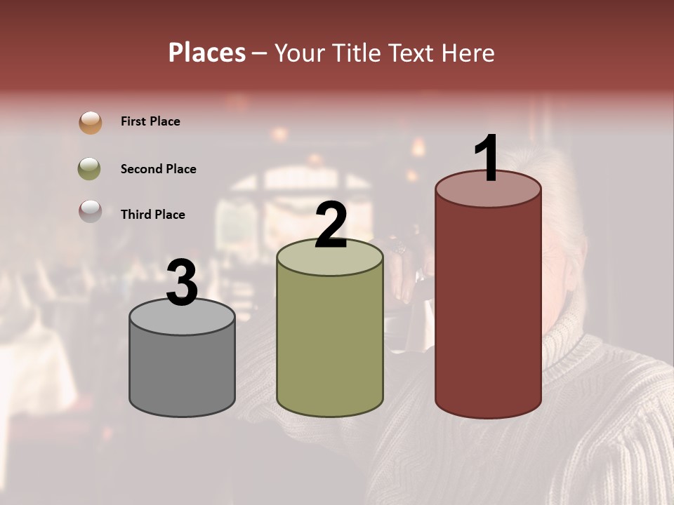 Female Laugh Portrait PowerPoint Template