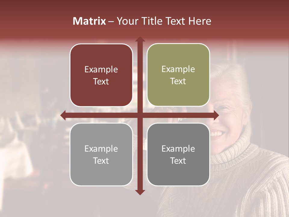 Female Laugh Portrait PowerPoint Template