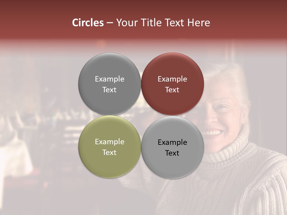 Female Laugh Portrait PowerPoint Template