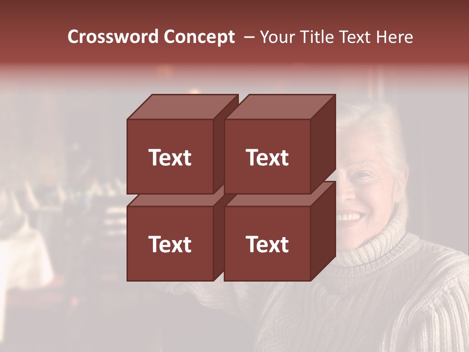 Female Laugh Portrait PowerPoint Template