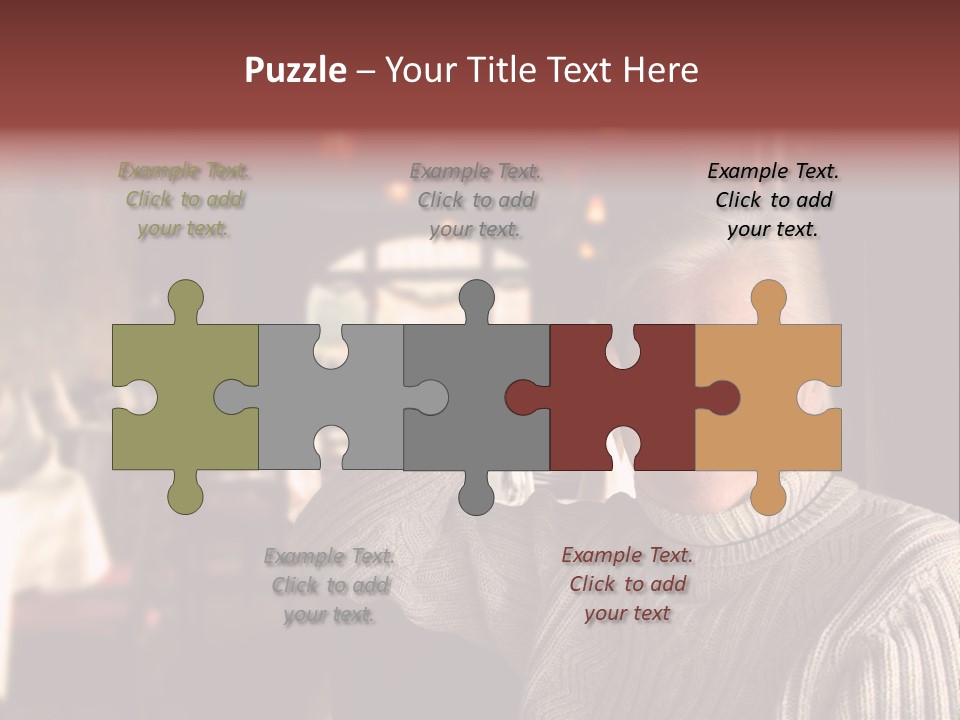 Female Laugh Portrait PowerPoint Template