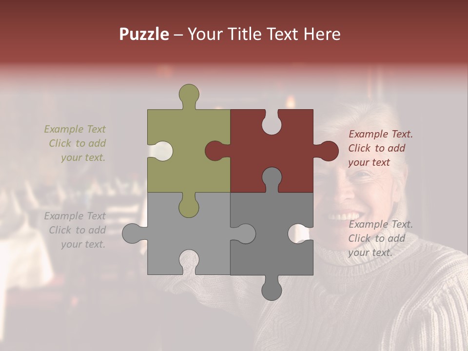 Female Laugh Portrait PowerPoint Template