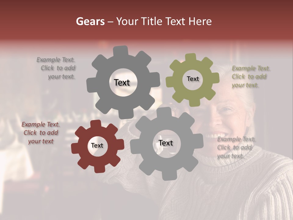 Female Laugh Portrait PowerPoint Template