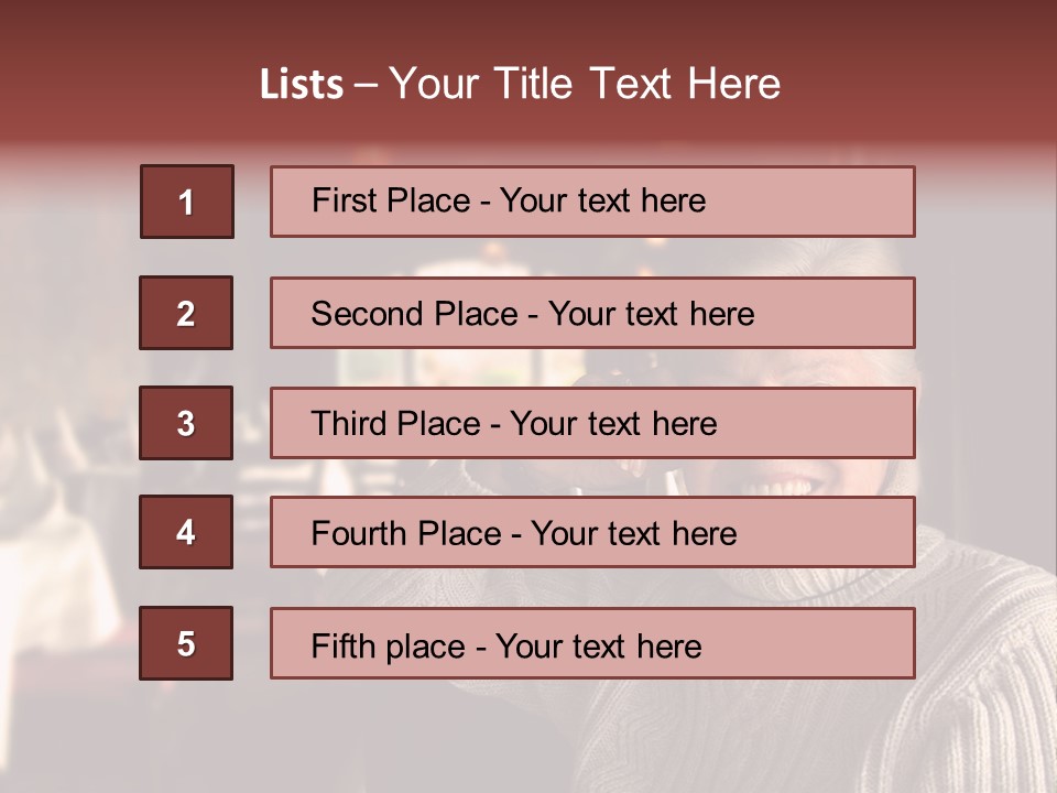 Female Laugh Portrait PowerPoint Template