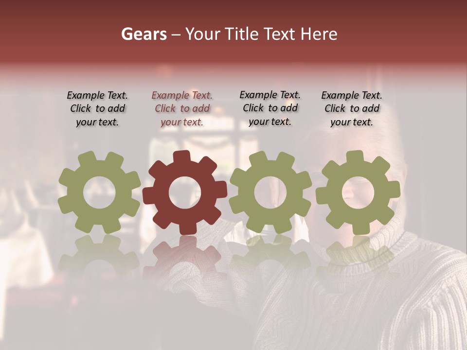 Female Laugh Portrait PowerPoint Template