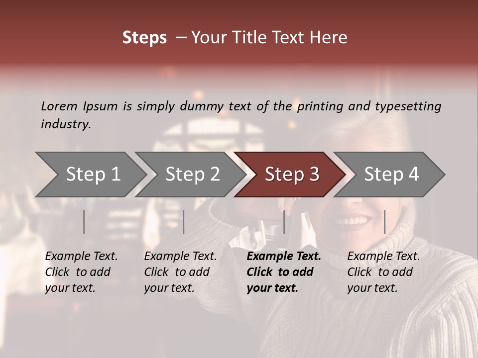 Female Laugh Portrait PowerPoint Template