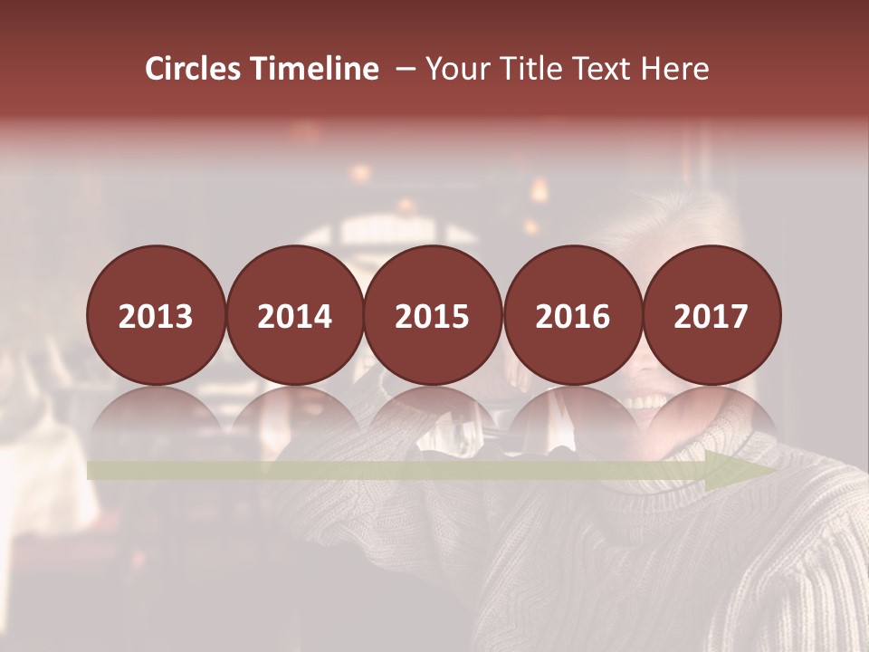 Female Laugh Portrait PowerPoint Template