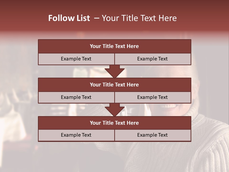 Female Laugh Portrait PowerPoint Template