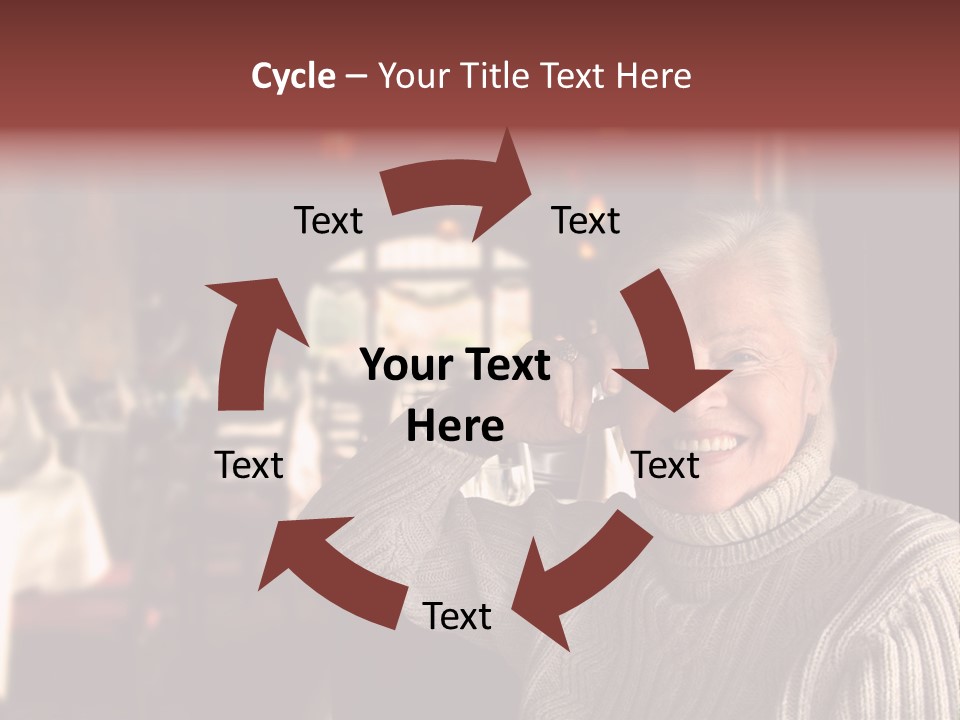 Female Laugh Portrait PowerPoint Template