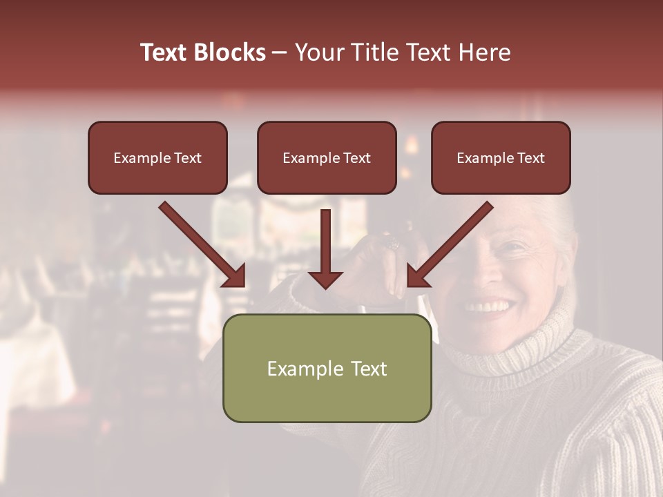 Female Laugh Portrait PowerPoint Template