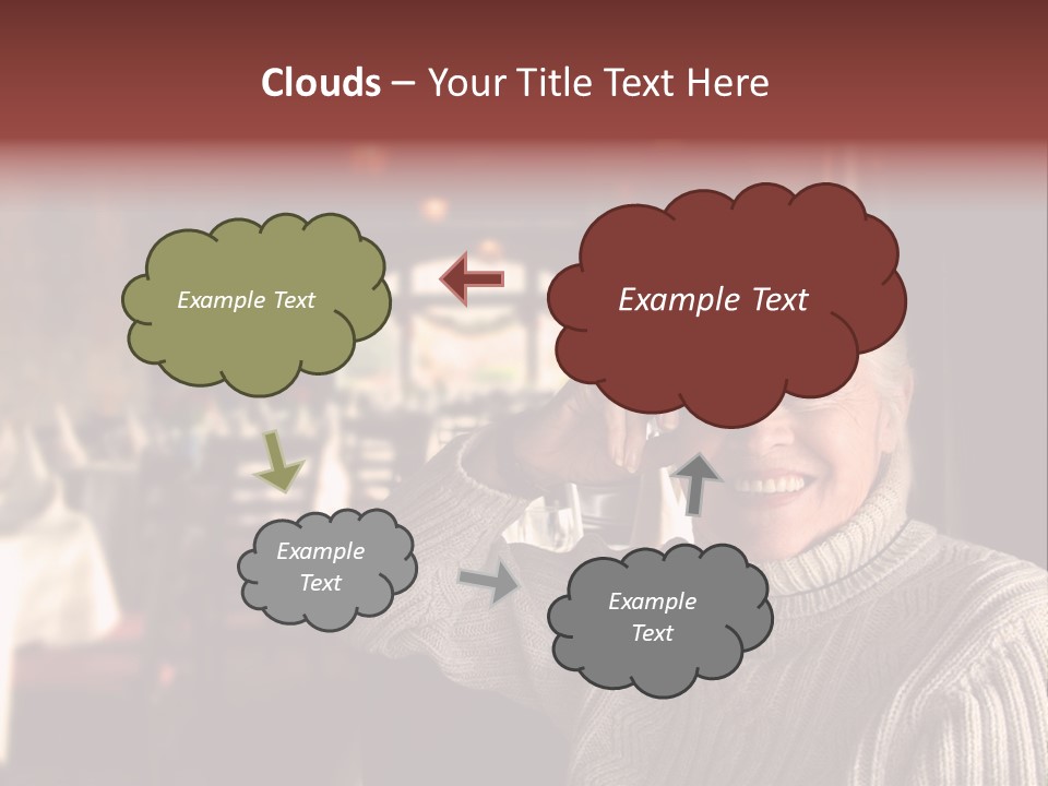 Female Laugh Portrait PowerPoint Template