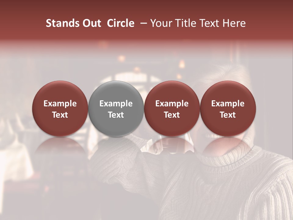 Female Laugh Portrait PowerPoint Template