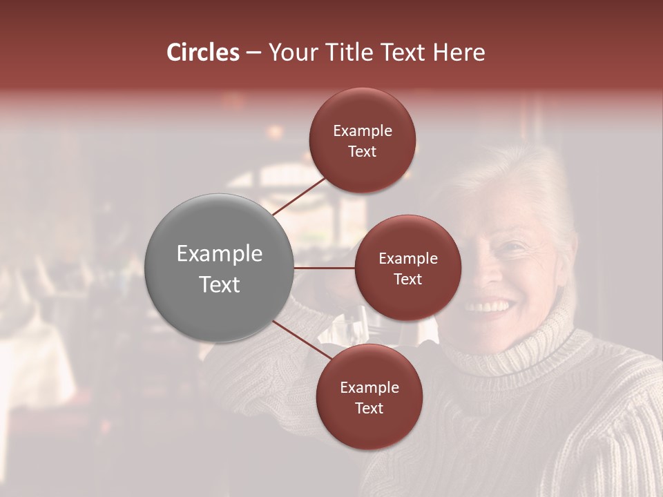 Female Laugh Portrait PowerPoint Template