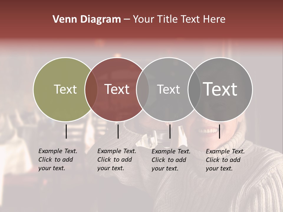 Female Laugh Portrait PowerPoint Template