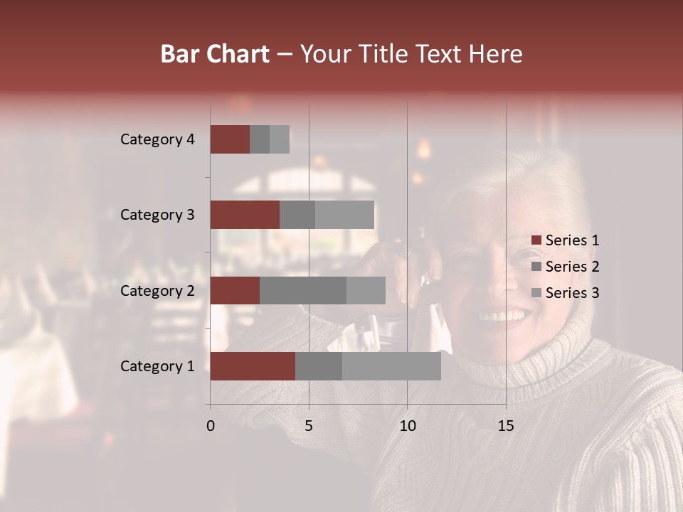 Female Laugh Portrait PowerPoint Template