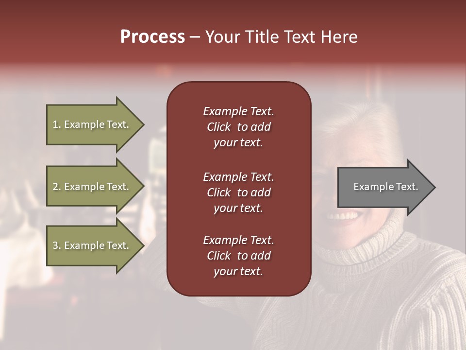 Female Laugh Portrait PowerPoint Template