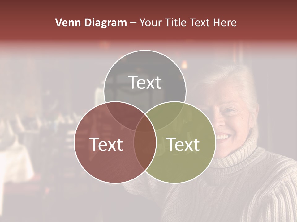 Female Laugh Portrait PowerPoint Template