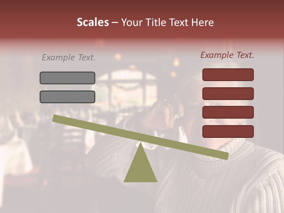 Female Laugh Portrait PowerPoint Template