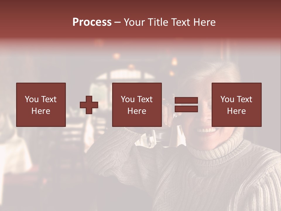 Female Laugh Portrait PowerPoint Template