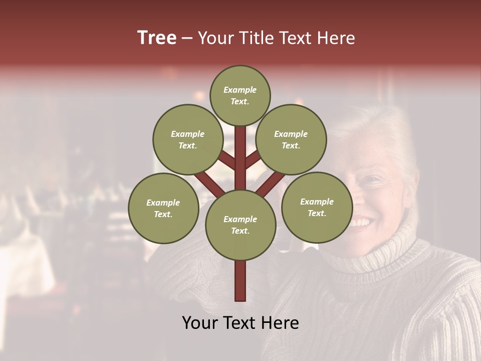 Female Laugh Portrait PowerPoint Template