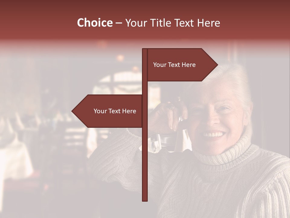 Female Laugh Portrait PowerPoint Template