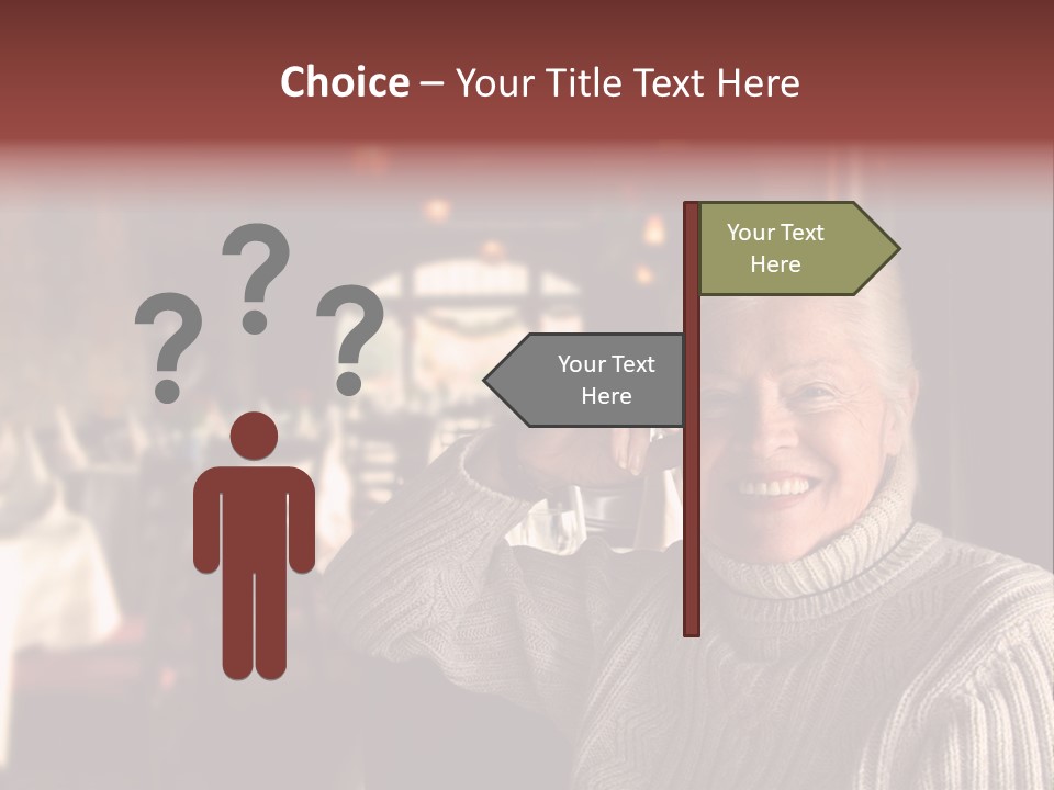 Female Laugh Portrait PowerPoint Template