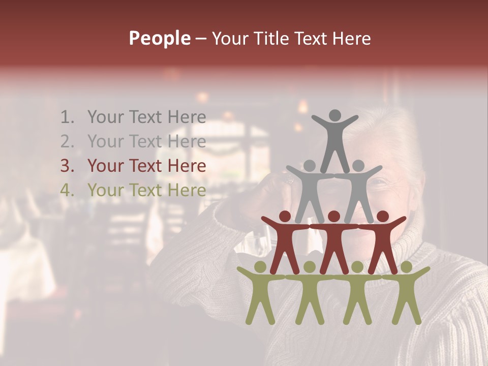 Female Laugh Portrait PowerPoint Template