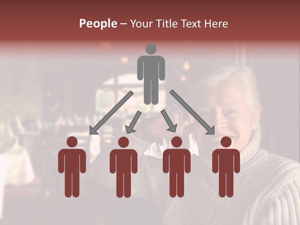 Female Laugh Portrait PowerPoint Template