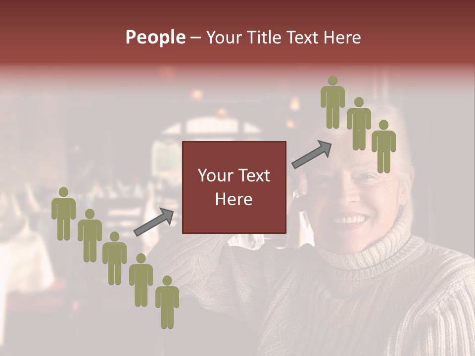 Female Laugh Portrait PowerPoint Template