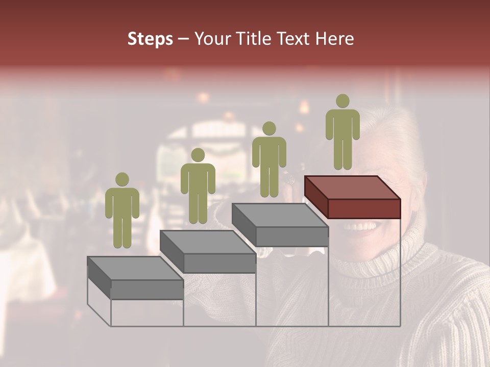 Female Laugh Portrait PowerPoint Template