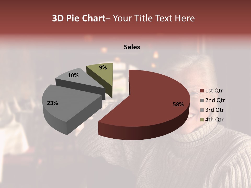 Female Laugh Portrait PowerPoint Template