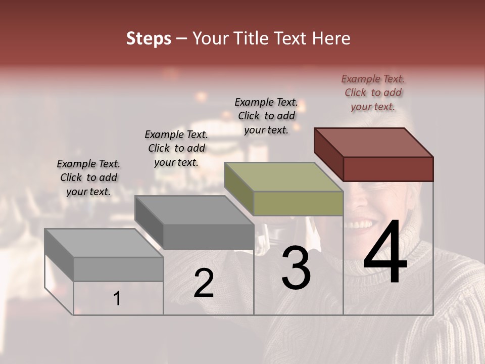 Female Laugh Portrait PowerPoint Template