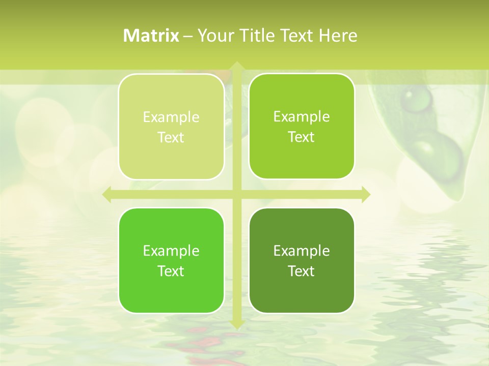 Water Natural Grass PowerPoint Template