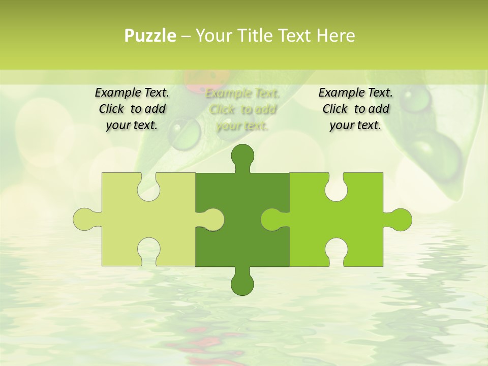 Water Natural Grass PowerPoint Template