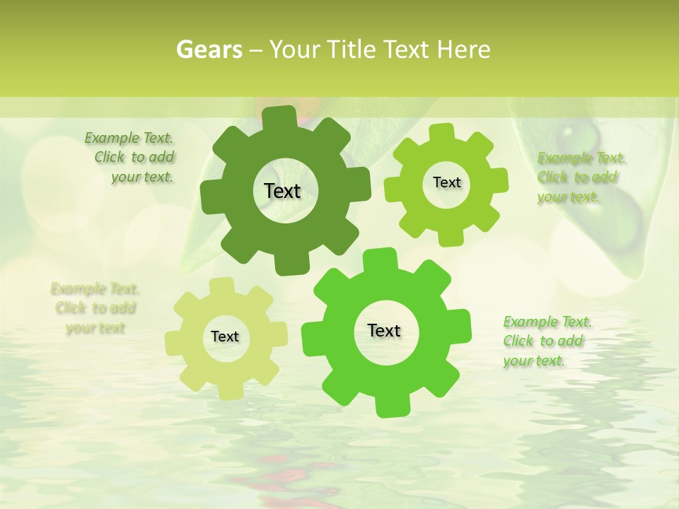 Water Natural Grass PowerPoint Template
