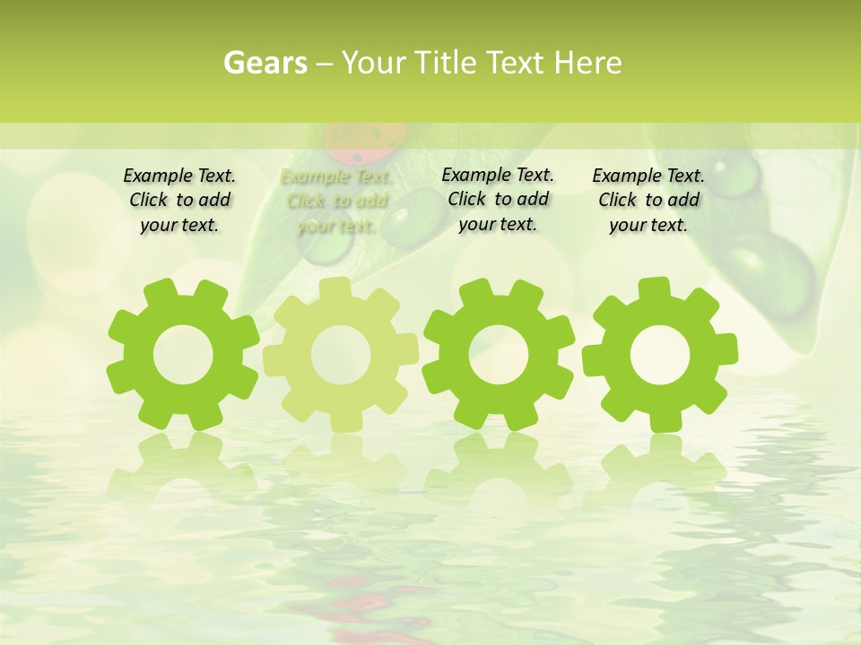 Water Natural Grass PowerPoint Template