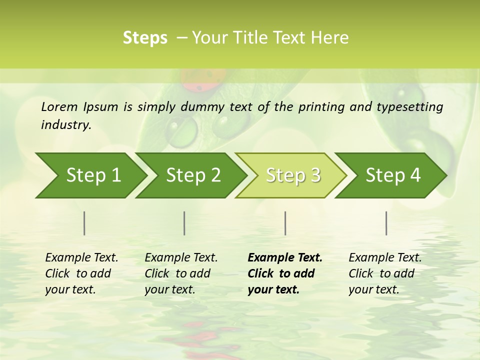 Water Natural Grass PowerPoint Template