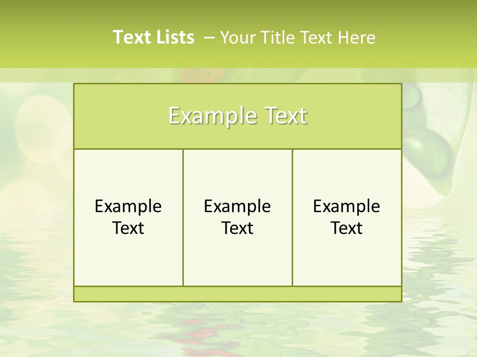 Water Natural Grass PowerPoint Template