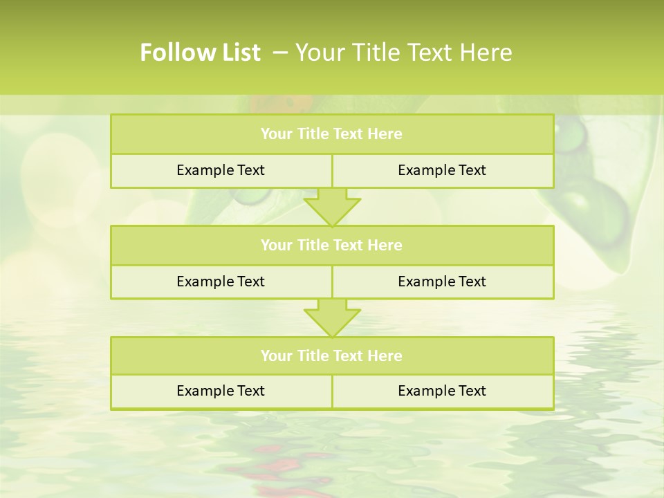Water Natural Grass PowerPoint Template