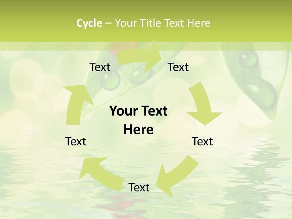 Water Natural Grass PowerPoint Template
