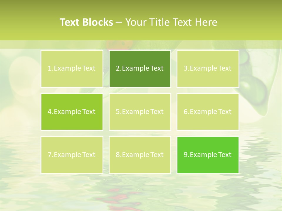 Water Natural Grass PowerPoint Template