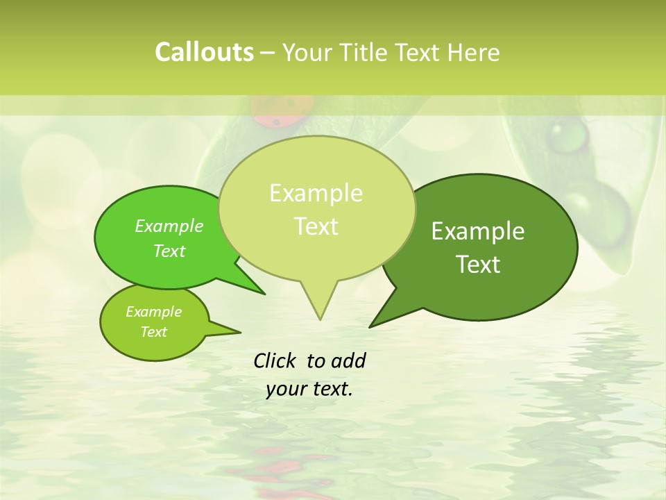 Water Natural Grass PowerPoint Template