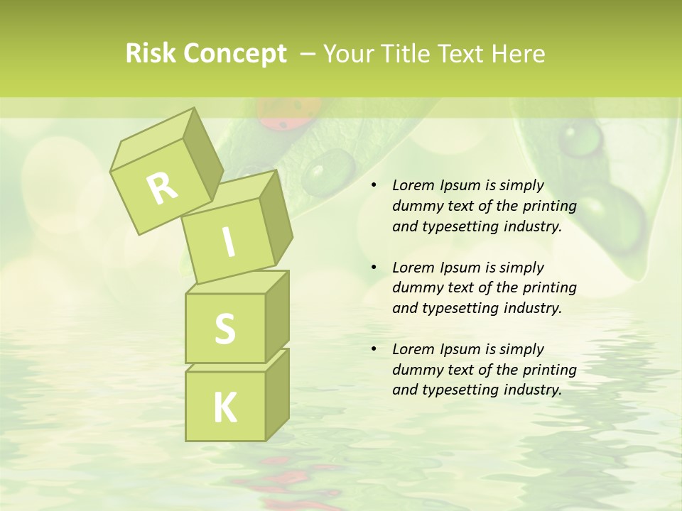 Water Natural Grass PowerPoint Template