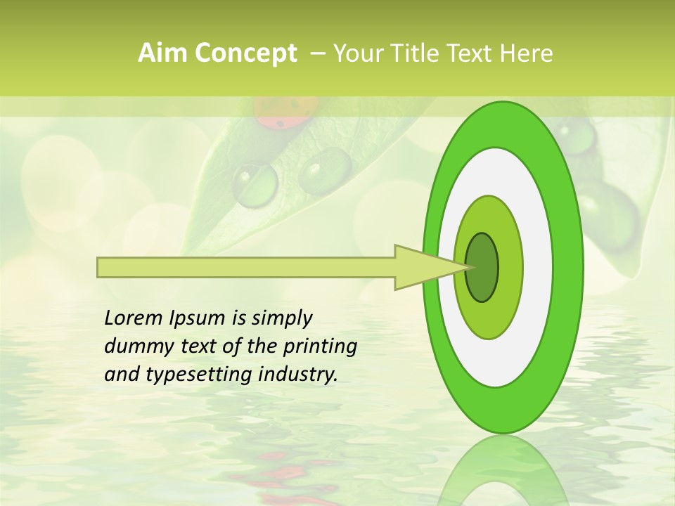 Water Natural Grass PowerPoint Template