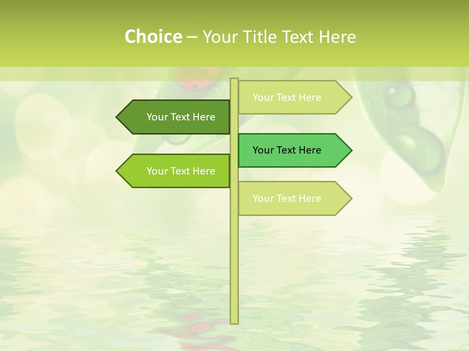 Water Natural Grass PowerPoint Template