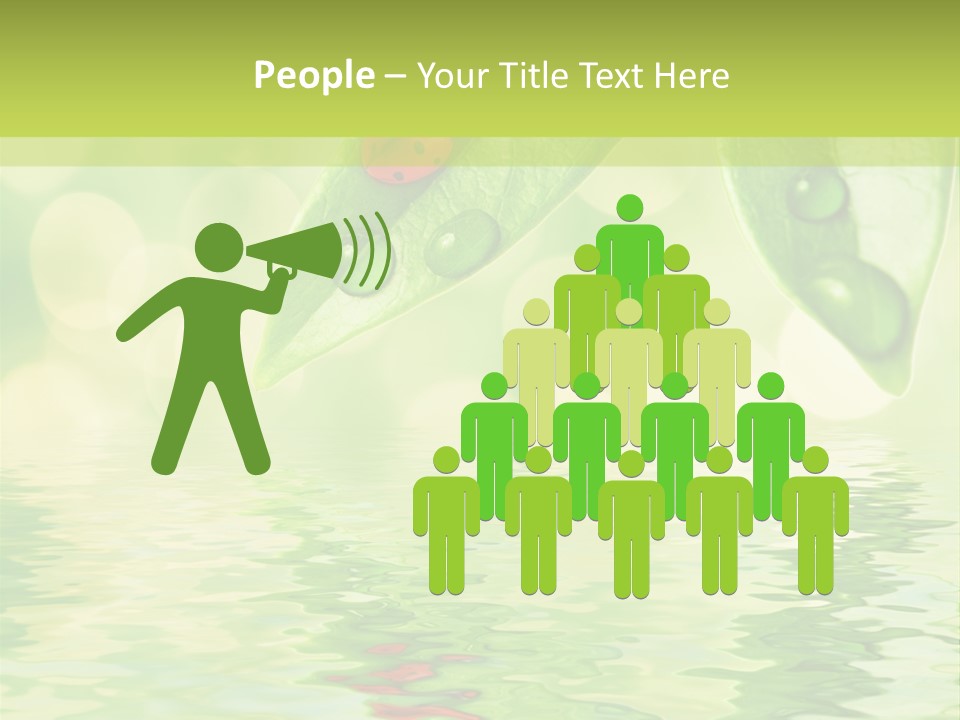 Water Natural Grass PowerPoint Template