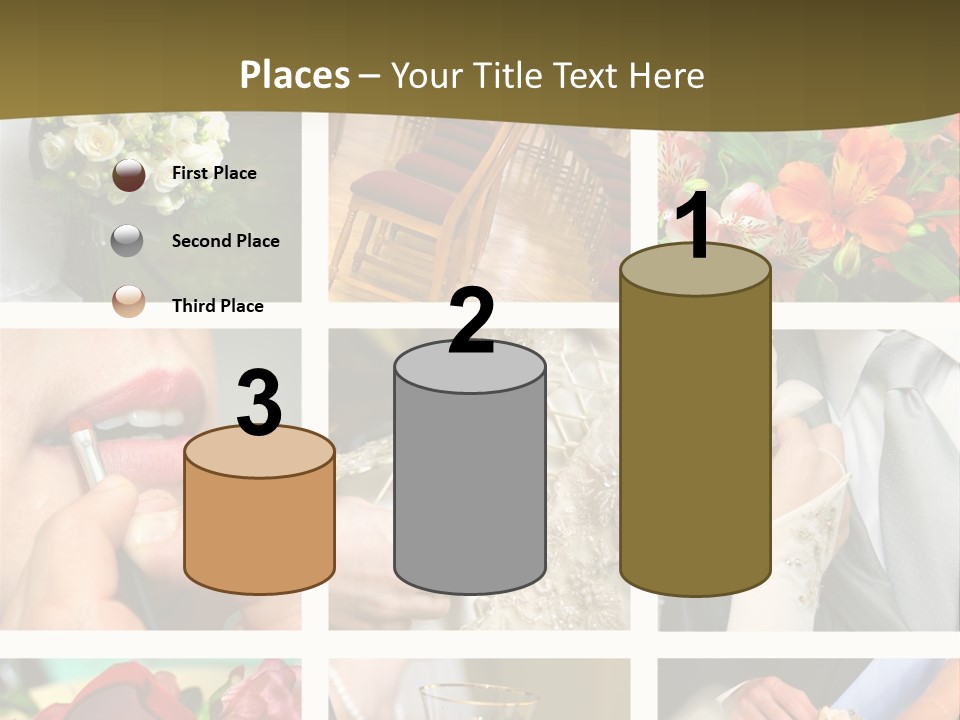 Groom Diamond Flower PowerPoint Template